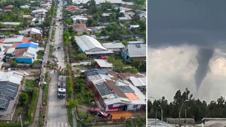 Tornado en Requínoa: Evalúan presencia de asbesto en escombros de planchas en techos