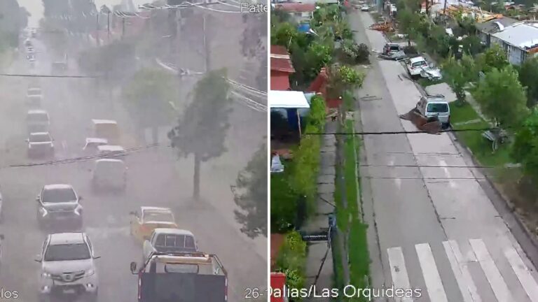Videos inéditos dan cuenta del momento exacto en que tornado arrasa con parte de Requínoa