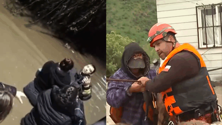 Bus quedó atrapado y familias fueron rescatadas: Los estragos de las lluvias en Talagante