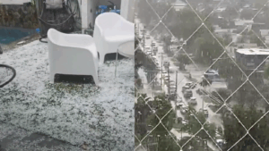 VIDEO | Granizos y truenos en Las Condes: Reportan tormenta eléctrica en varias comunas de la RM
