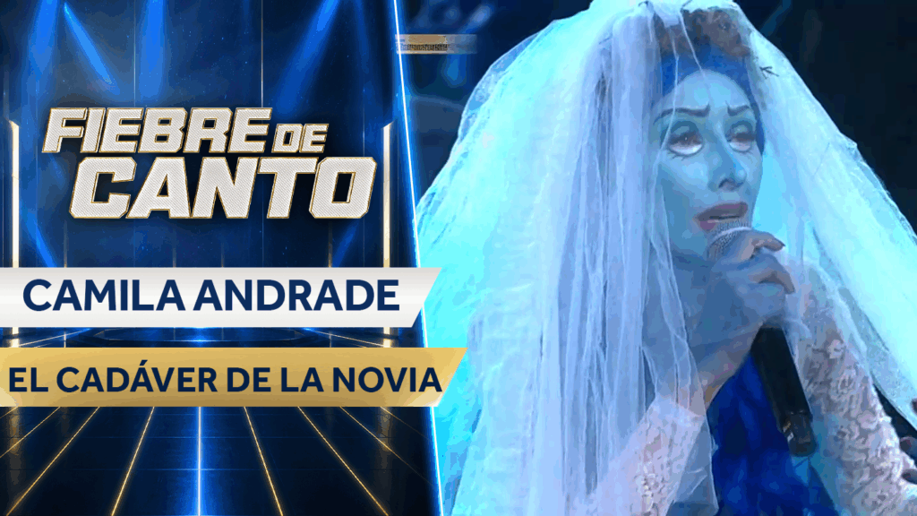 ¡Una novia de ultratumba! Camila Andrade deslumbró con “Llorona” en la noche de Halloween de Fiebre de Canto