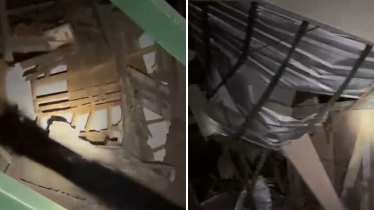 Casona en Santiago Centro está con peligro de derrumbe: Había sido clausurada por ser utilizada de forma ilegal