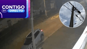 Poste lleva tres meses a punto de caer en plena avenida de San Antonio: “Nadie responde”