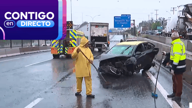 Taxista se salva de milagro tras quedar debajo de camión en Lo Espejo: Corte total de tránsito en Ruta 5 Sur