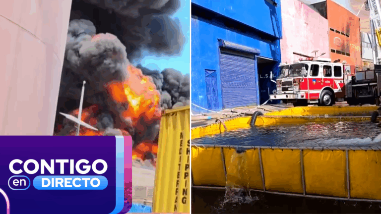 Con piscinas de abastecimiento: Las maniobras de bomberos para combatir incendio en la Zona Franca de Iquique