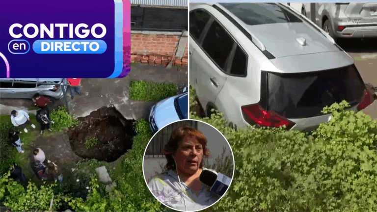 Familia de El Bosque relata cómo su auto cayó a socavón de seis metros: “no dimensionamos que...”
