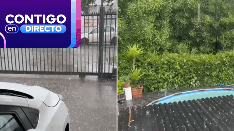 Tormenta eléctrica y granizos sorprenden a Talca: así se registró el fenómeno en la zona centro-sur