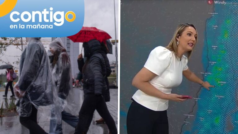 ¡El agua no da tregua! Allison Göhller reveló a qué hora comenzará a llover en Santiago