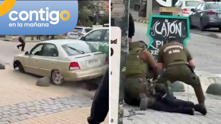 Automovilista destruyó su vehículo al evadir control policial en San José de Maipo: Casi atropelló a carabinera