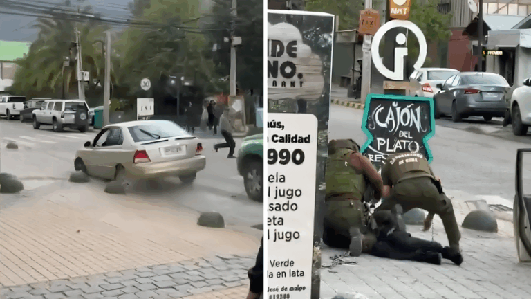 VIDEO | Quiso evadir un control y terminó destruyendo su auto en San José de Maipo