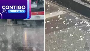 Tormenta eléctrica en Santiago: Registran granizos y truenos en diversos puntos de la capital
