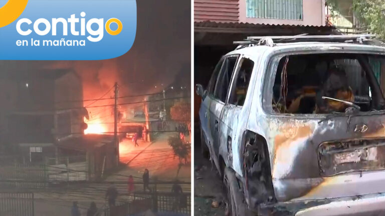 Pelea en ruco terminó con incendio en Maipú: Tres vehículos resultaron quemados por las llamas