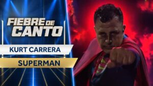 ¡Superman llegó a Fiebre de Canto! Kurt Carrera lo dio todo con su interpretación al ritmo de “Vuela, vuela”