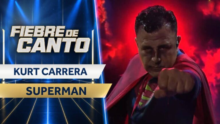 ¡Superman llegó a Fiebre de Canto! Kurt Carrera lo dio todo con su interpretación al ritmo de “Vuela, vuela”