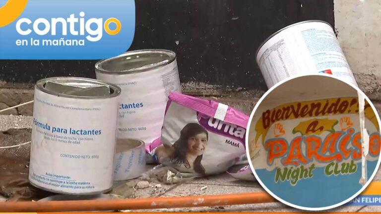 Encuentran tarros de leche Purita al interior de club clandestino en toma Yevide: Letrero entregó pista clave