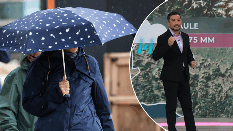 Hasta 75 mm de lluvia: Revisa los montos acumulados que se esperan en cuatro días en siete regiones