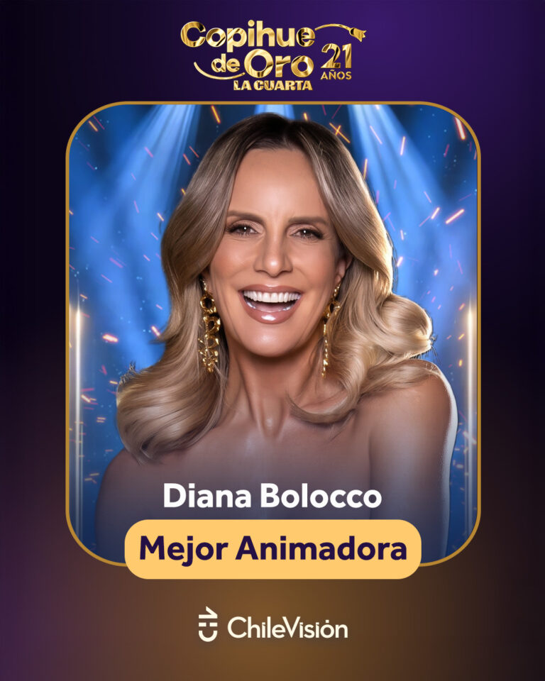 Diana Bolocco es nominada a Mejor Animadora en los Copihue de Oro 2026: descubre acá cómo votar por el rostro de CHV