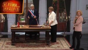 Michelle y Evelyn sorprendieron al presidente | Una familia en La Moneda | Club de la Comedia