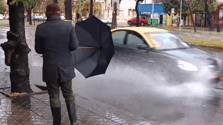Mojar a peatones puede salir caro: Esta es la multa que arriesgan los conductores en días de lluvia