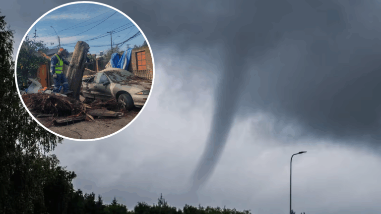 Emiten aviso por nubes convectivas con características tornádicas en cuatro regiones de Chile