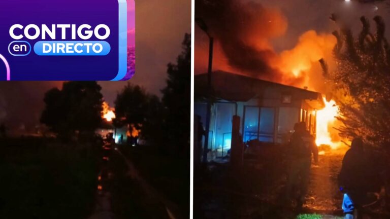 Rayo cayó sobre una casa y desató feroz incendio en San Carlos: tres personas quedaron damnificadas