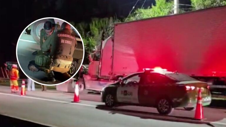 Dos detenidos tras millonario robo a camión de carne en Los Andes: Conductor fue abandonado en Lo Espejo
