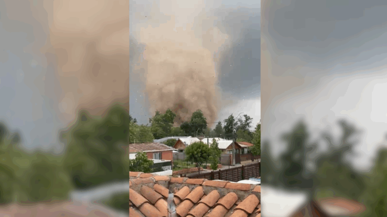VIDEO | Reportan impresionante tornado en comunas de la región de O'Higgins