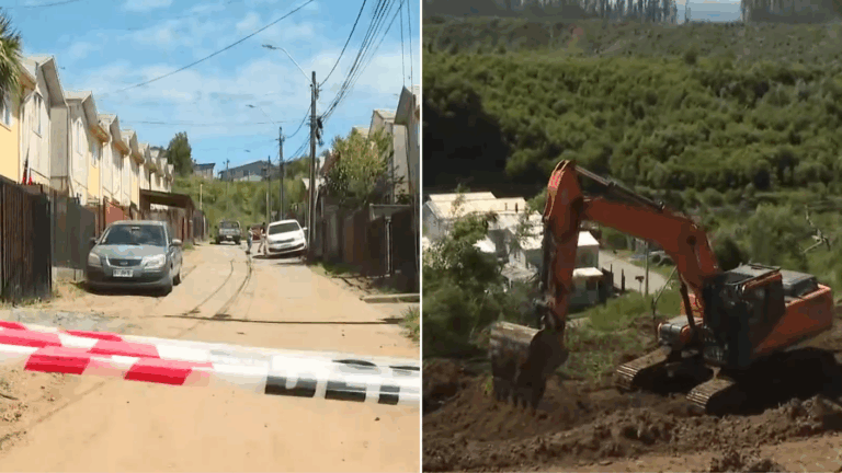 Arauco en alerta: Terreno sigue cediendo y viviendas están en riesgo por socavón de 300 metros