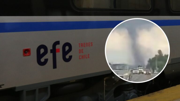 Trenes EFE suspende el servicio entre Rancagua y San Fernando por daños a la estructura tras el tornado