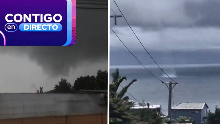 A horas del tornado en Retiro: registran tromba marina frente a las costas de Curanipe