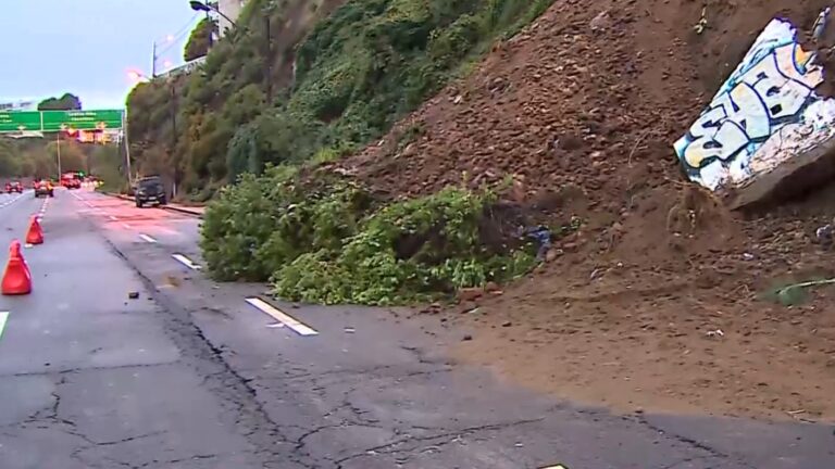 Sistema Frontal: Deslizamiento de tierra y piedras en concurrida avenida en Viña del Mar provoca daños en barrera de contención y cierre de pista